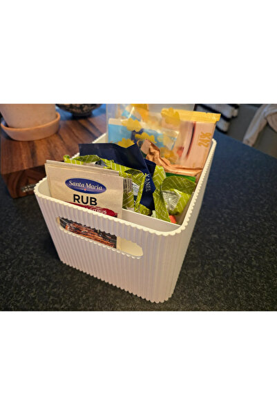 DU&ER Modern Striped Organizer Box Multi-Purpose Organizer Box