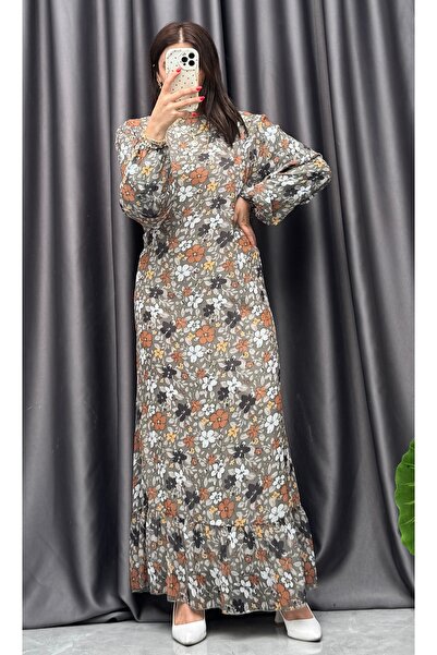 NİSUM MODA Floral Chiffon Dress