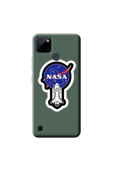 Other Realme C25Y Nasa 2 Dark Green Colored Silicone TPU Θήκη