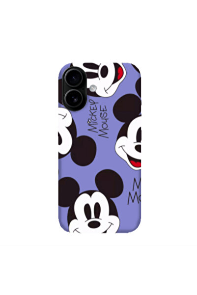 Other Apple Iphone 16 plus Mickey Mouse Purple Colored Silicone TPU Θήκη