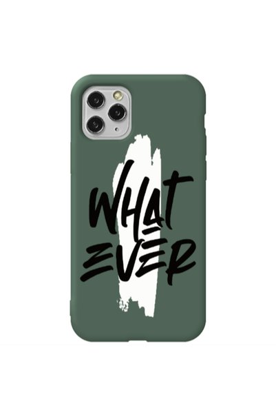 Other Apple iPhone 11 Pro What Ever Dark Green Colored Silicone TPU Θήκη