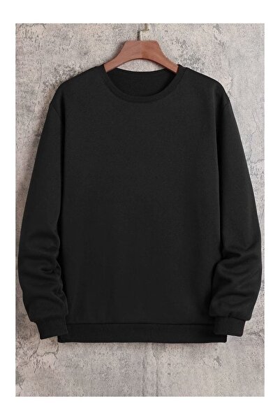 luci sports Unisex 3 Yarn Winter Oversize 0-Collar Sweatshirt