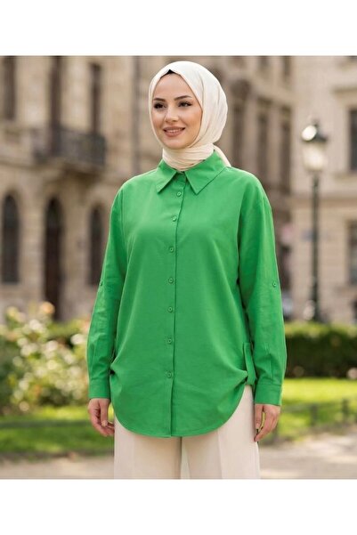 SHİROSA apolet detaylı tesettür tunik