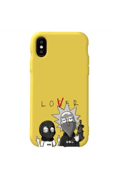 Other Apple iPhone Xs Max Rick Loser Yellow Colored Silicone TPU Θήκη