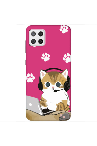 Other Samsung A22 5G Call Center Fuchsia Colored Silicone TPU Θήκη