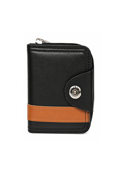 Lacoz BVETS Edition Premium PU Leather Card Holder Wallet with Zipper & Snap ...