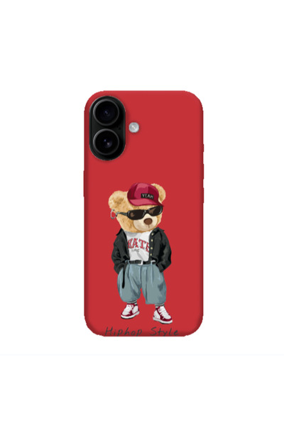 Other Apple Iphone 16 plus Hip hop style Red Colored Silicone TPU Θήκη