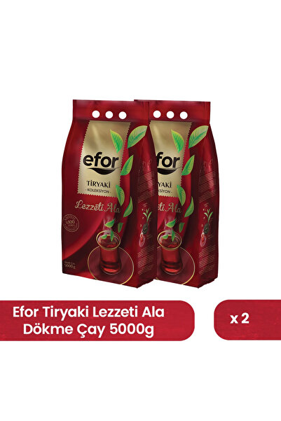 EFOR ÇAY Efor Tiryaki Bulk Black Tea 5 kg – 2-Pack Box