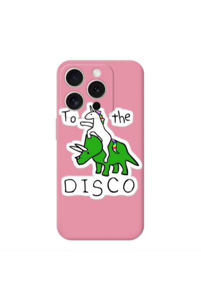 Other Apple iPhone 15 Pro Max To the disco Pink Colored Silicone TPU Θήκη