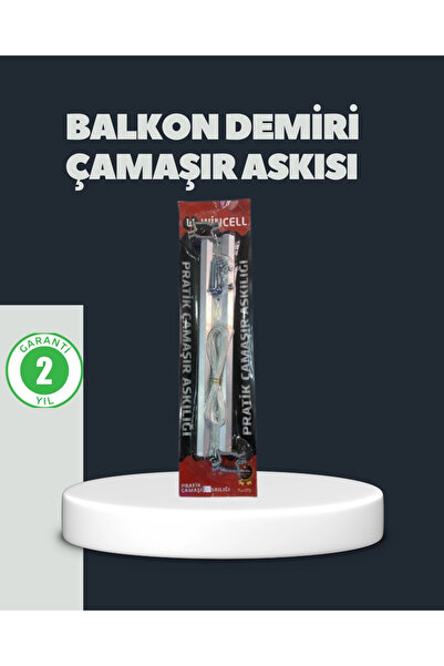 shopwave Balkon Demiri Çamaşır Askısı Kare Demirlere Uyg Dayanıklı Tasarım