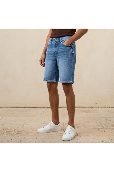 DNM Men Regular Fit Shorts Denim