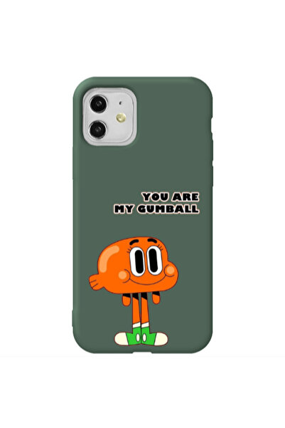 Other Apple iPhone 11 You are my gumball Dark Green Colored Silicone TPU Θήκη
