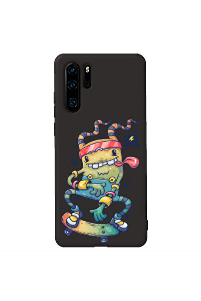 Other Huawei P30 Pro Dangerous task Black Colored Silicone TPU Θήκη