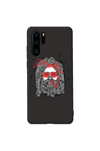 Other Huawei P30 Pro Cool glasses Black Colored Silicone TPU Θήκη