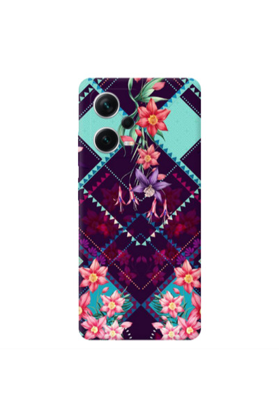 Other Xiaomi Redmi Note 12 5G Checkered flowers Transparent Silicone TPU Θήκη