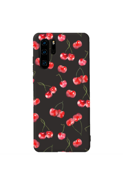 Other Huawei P30 Pro Cherries Black Colored Silicone TPU Θήκη