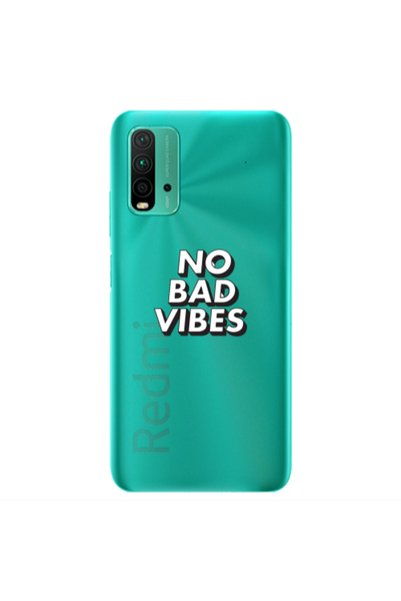 Other Xiaomi Redmi 9T No bad vibes Transparent Silicone TPU Θήκη
