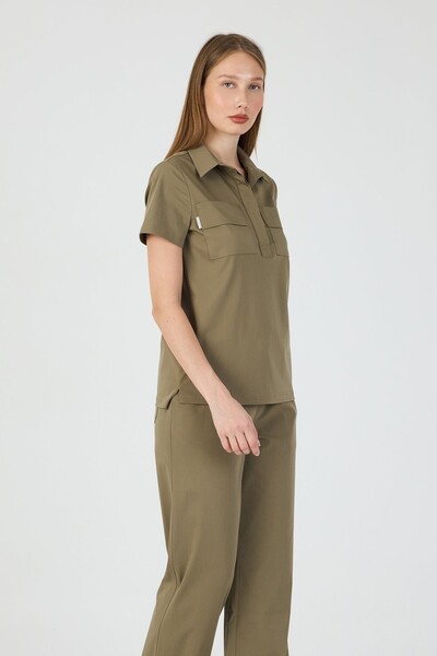 Rhow Lorena Hunter Green Scrubs Üst