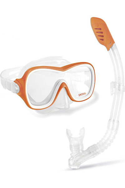 Intex Παιδική Μάσκα Κατάδυσης με Αναπνευστήρα Wave Rider Πορτοκαλί