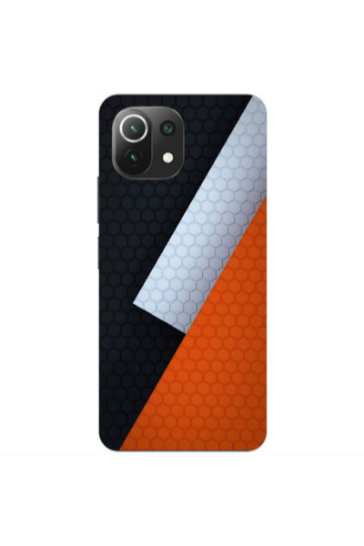 Other Xiaomi Mi 11 Lite Coated hexagon Transparent Silicone TPU Θήκη