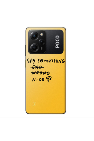 Other Xiaomi Poco X5 Pro Say Something Transparent Silicone TPU Θήκη