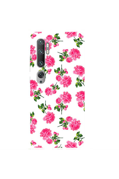 Other Xiaomi Mi Note 10 Pro Roses White Transparent Silicone TPU Θήκη