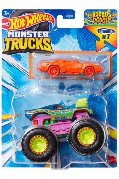 mattel Hot Wheels Monster Trucks Rodger Dodger 2 Pack (HWN37)