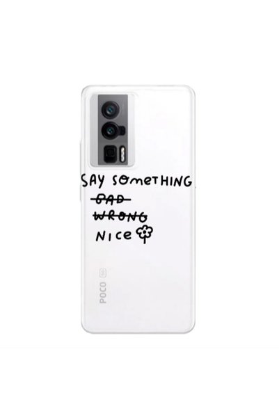 Other Xiaomi Poco F5 Pro Say Something Transparent Silicone TPU Θήκη