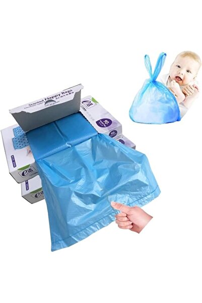 Arabest 3Packs Disposable Nappy Bags for Baby & Pets, Diaper Bags with Easy T...