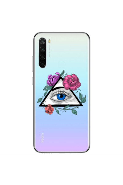 Other Xiaomi Redmi Note 8 Eye and flower Transparent Silicone TPU Θήκη