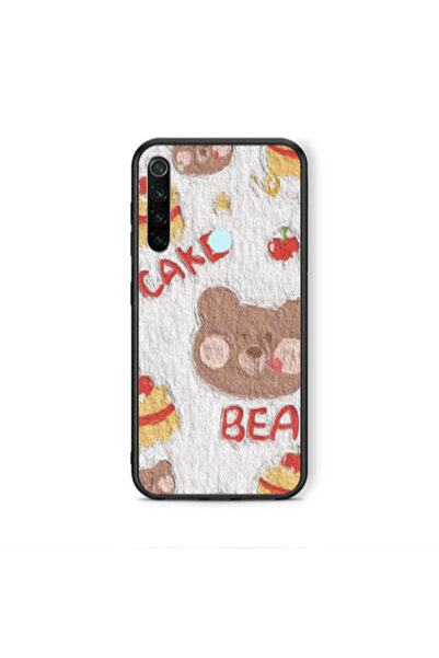 Other Xiaomi Redmi Note 8 Cake Bear Black Glossy Θήκη