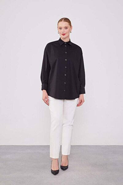 Levidor Black Button Detailed Shirt