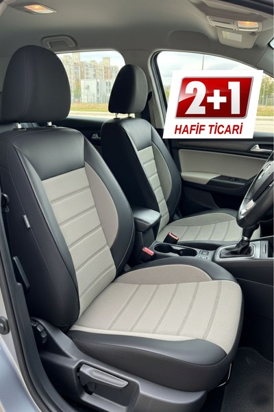 GM-DESIGN Speed Series Pike Fabric Commercial 2+1 Car Seat Cover - (Doblo-Cad...
