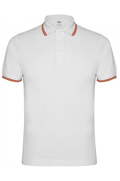 ROLY Tricou polo barbati, Nation, alb