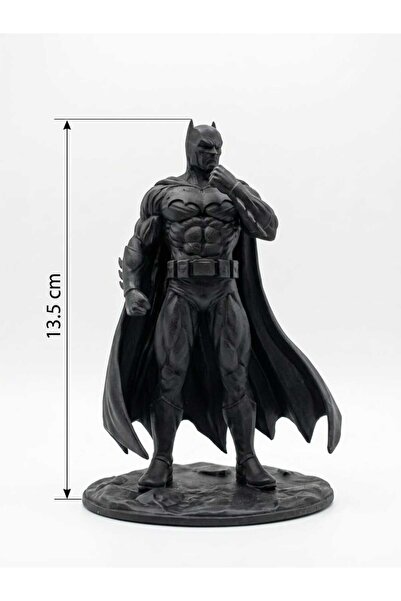 restinal Batman Kara Şövalye 3D Baskı Dekoratif Figür Biblo Heykel 13.5 cm Siyah