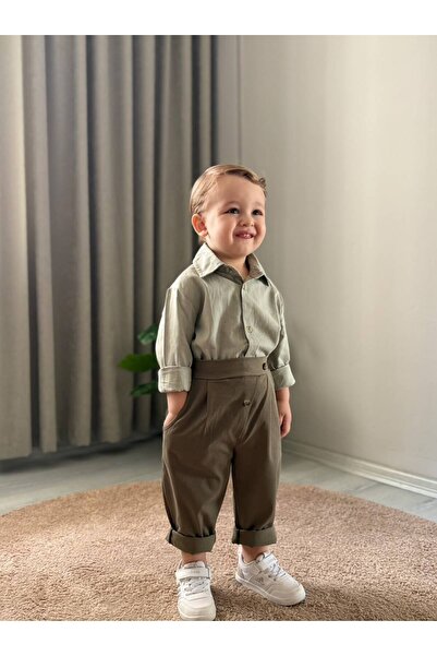 favorimkids Baby Boy Vintage Shirt and Pants Set
