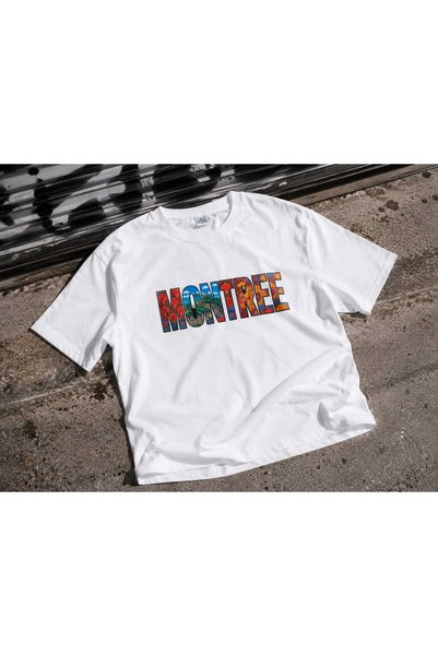MONTREE Men's Oversize Chinese Printed 100% Cotton T-Shirt