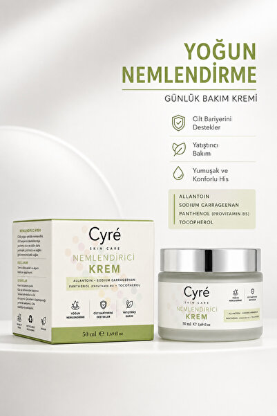 Cyré Yoğun Nemlendirici Krem Panthenol ve Allantoin İçeren 50 ml