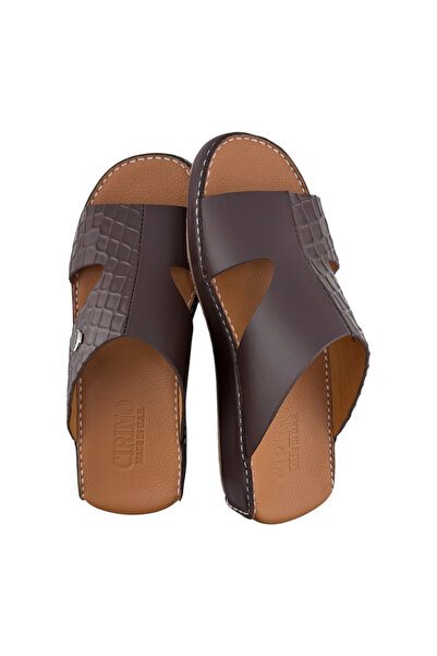 Cirino ( NE-03) Handmade Arabic Men's Slippers | Outdoor Arabic Sandals For M...
