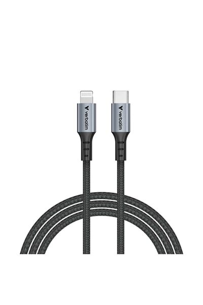 Verbatim Καλώδιο USB-C σε Lightning για Φόρτιση & Δεδομένα 60W 1.2μ Μαύρο