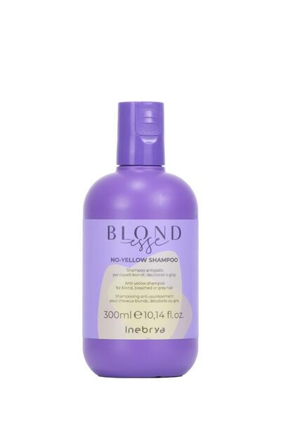Inebrya Blondesse No-Yellow șampon pentru păr blond, 300 ml, tonifiant violet