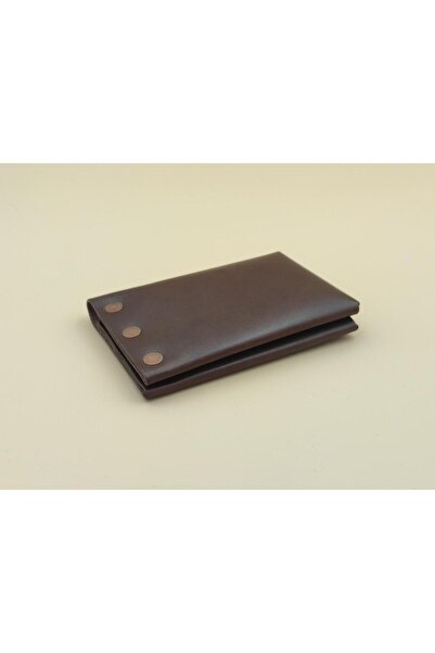 Leather 1 Studio Portofel lucrat manual “Rivet Fold”