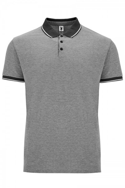 ROLY Tricou polo barbati, bumbac 100%, Bowie, Negru Melanj