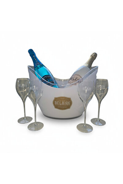 Luc Belaire Pachet Glow : 2 x Fantome White&Blue 12.5%, Frapiera si 4 Pahare ...