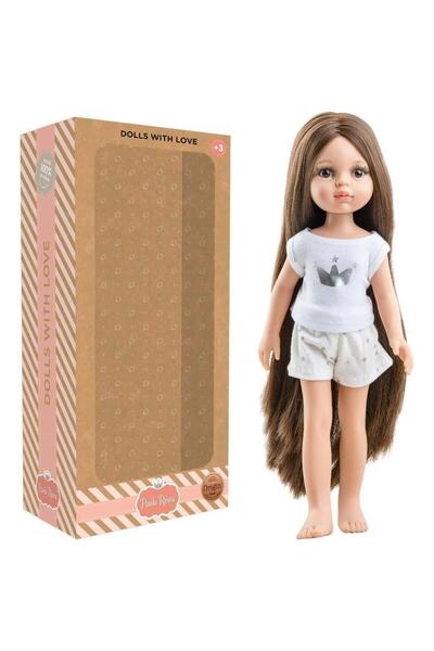 Paola Reina Papusa 32cm vinil pijama multicolor miros caramel