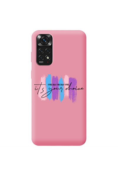 Other Xiaomi Redmi Note 11 4G One Day Or Day One Pink Colored Silicone TPU Θήκη