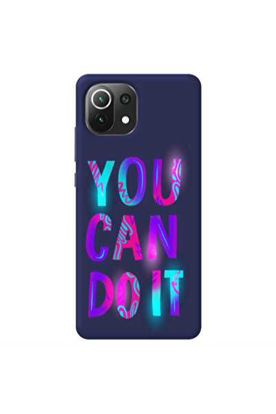 Other Xiaomi Mi 11 Lite You Can Doit Dark blue Colored Silicone TPU Θήκη