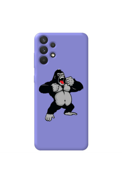 Other Samsung A32 4G Angry Gorilla2 Purple Colored Silicone TPU Θήκη