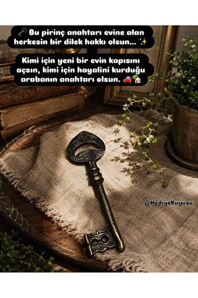 hediye HEDİYEKUYUSU PİRİNÇ DÖKÜM ESKİTME ANAHTAR ANTİK ANAHTAR ANTİKA GÖRÜNÜM...