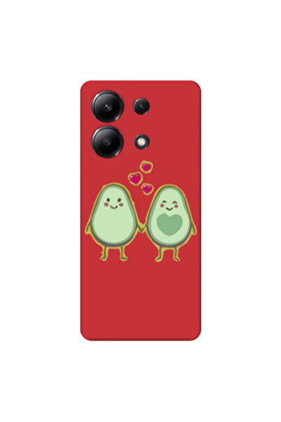 Other Xiaomi Redmi Note 13 4G Avocados Red Colored Silicone TPU Θήκη